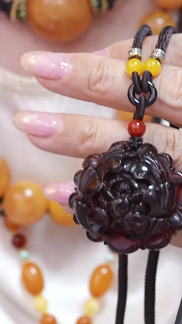 琥珀颈饰未镶嵌8296天然蜜蜡珠宝奇石云端妖孽全部保真