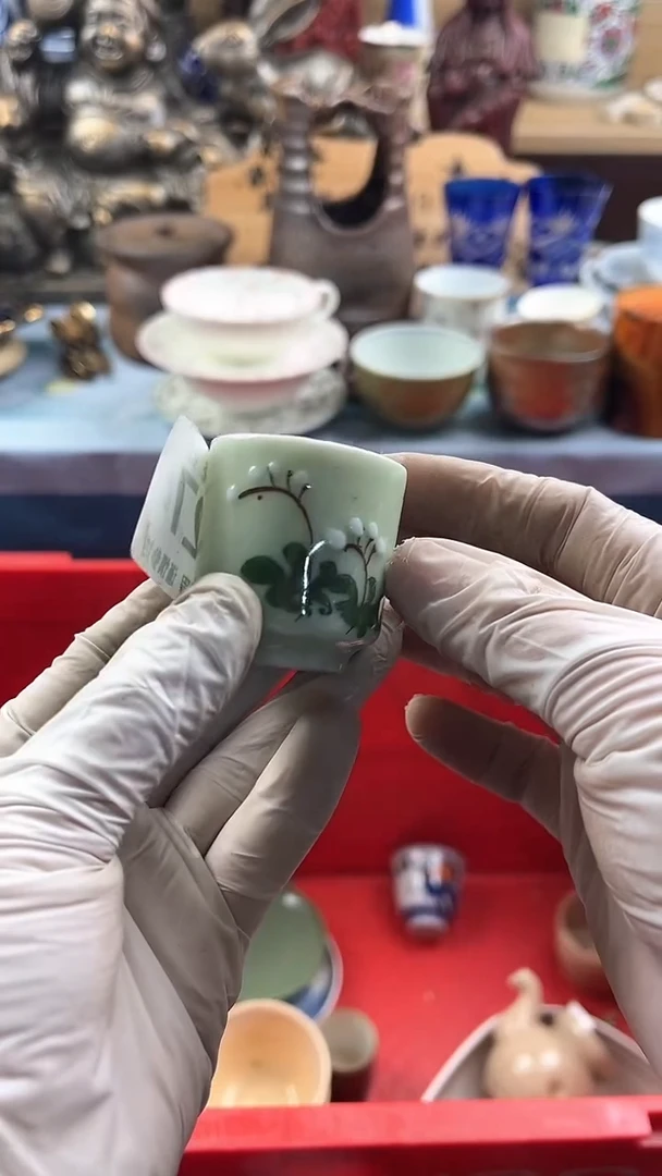 瓷片朴*昌英歌瓷器满19.9包邮