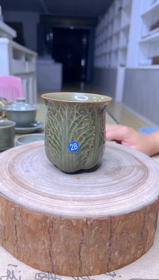 杯原生态原矿葱绿百财杯