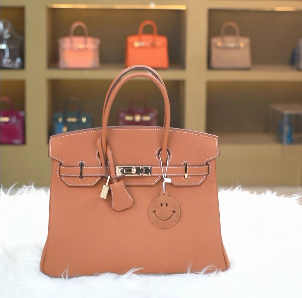 【尺寸：30*15*24】SISI原创设计高定真皮女包时尚百搭BK-30金棕色