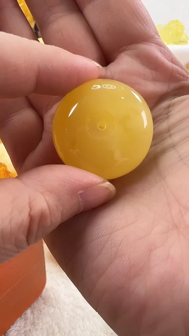 银S925镶嵌琥珀戒指戒指