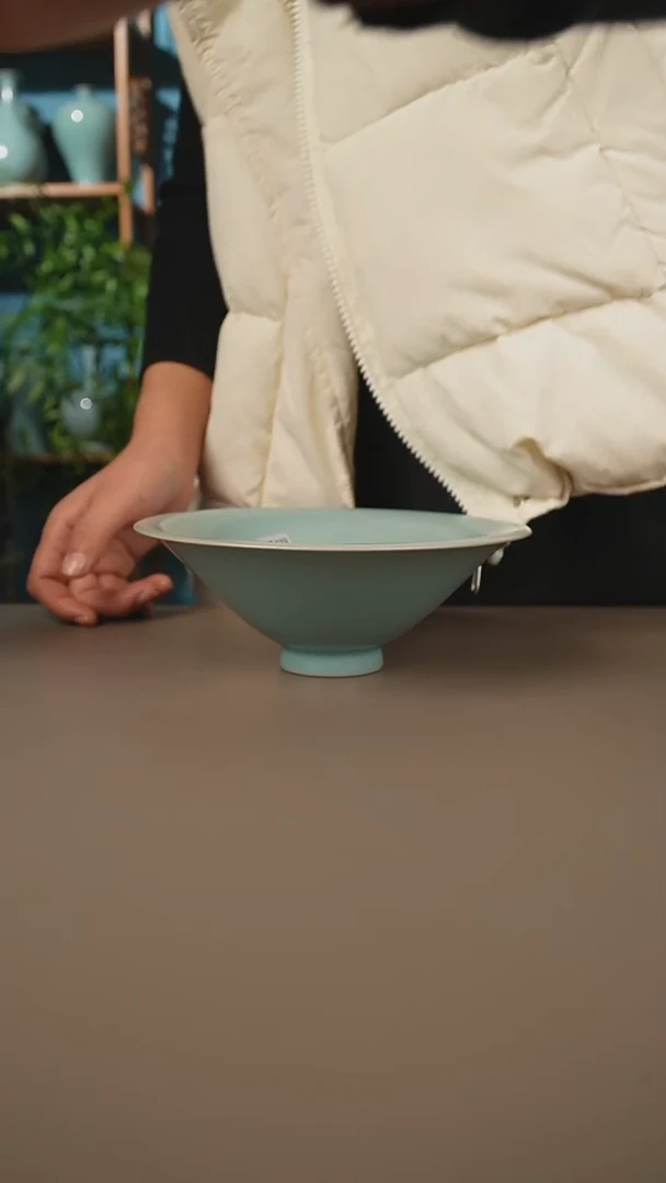 仿古大斗笠盏微暇