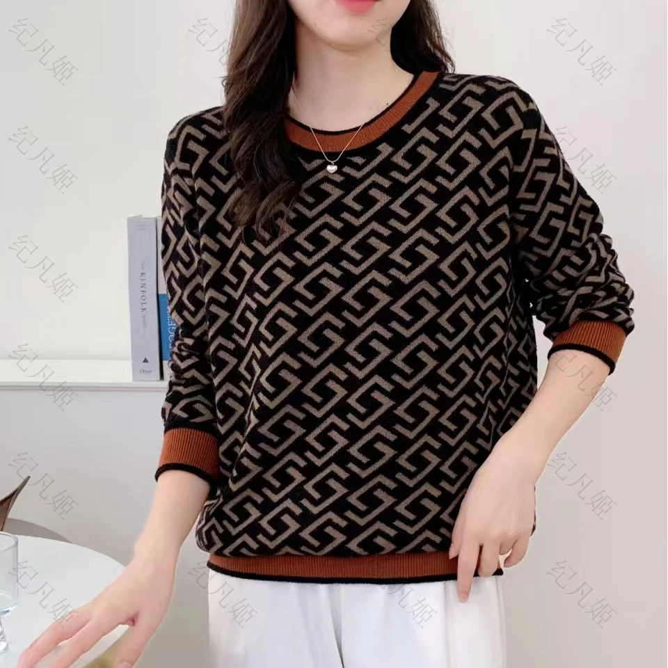 纪凡姬/3831-高级感气质冬季保暖毛衣针织打底衫