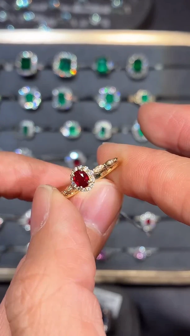 18K金镶嵌戒指红宝石【闪购】0.26ct/七天鉴赏