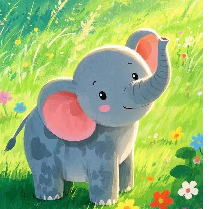 夏季婴童单面纯棉【嘟嘟象】短袖短裤套装