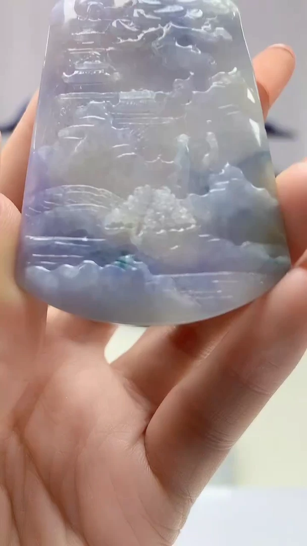 【闪购商品】定制翡翠未镶嵌4829DD-毛货挂件457