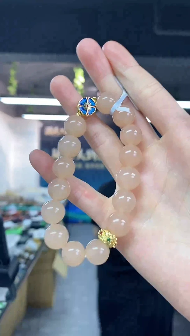 未镶嵌手串和田玉多样性发其一颜色微差