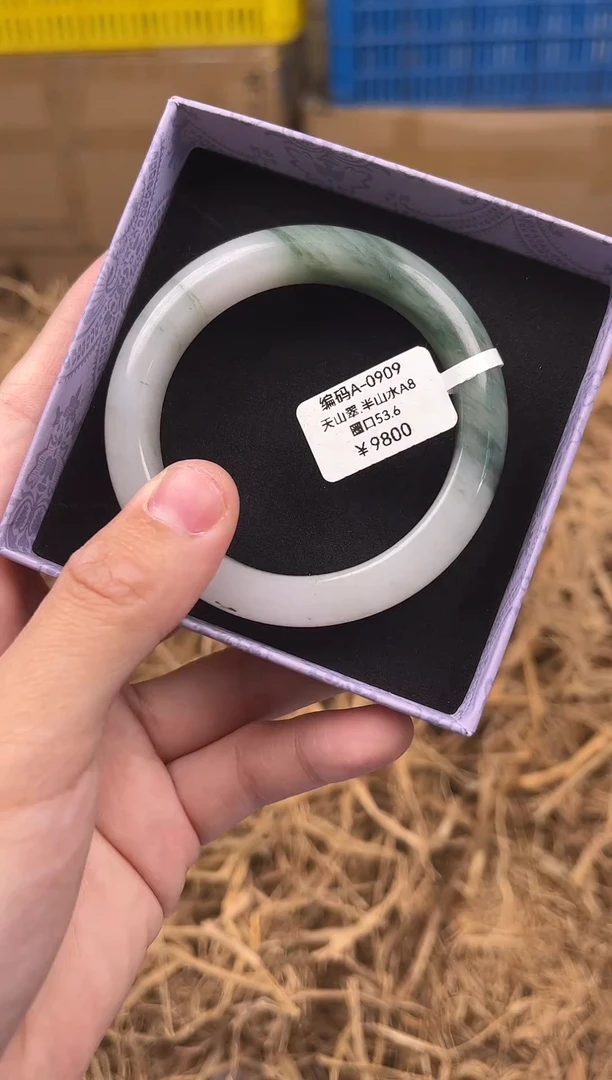 未镶嵌手镯石英质玉编码A0909