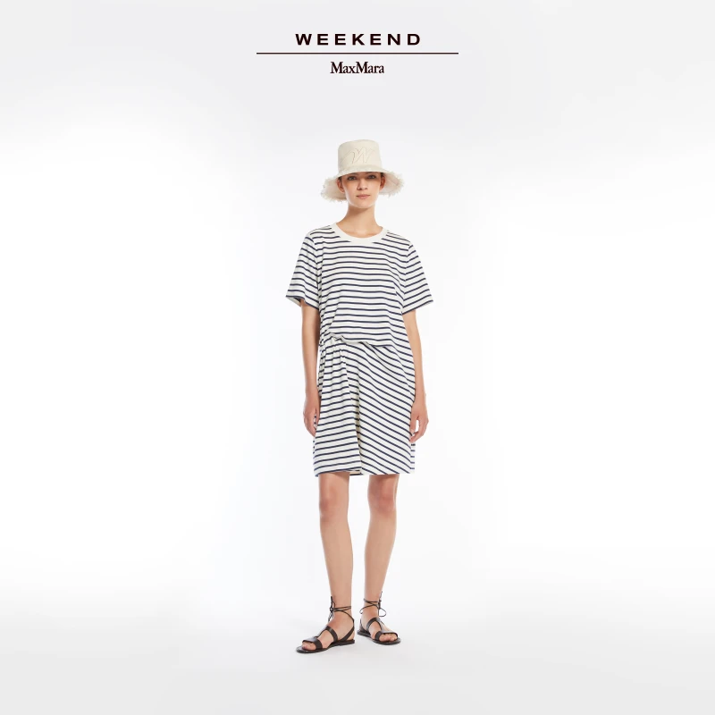 Weekend MaxMara 2025春夏新款女装棉质针织连衣裙5621015206