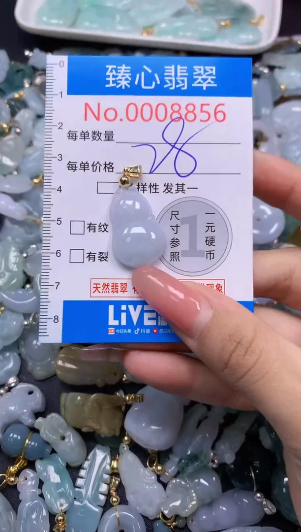 翡翠未镶嵌颈饰8856
