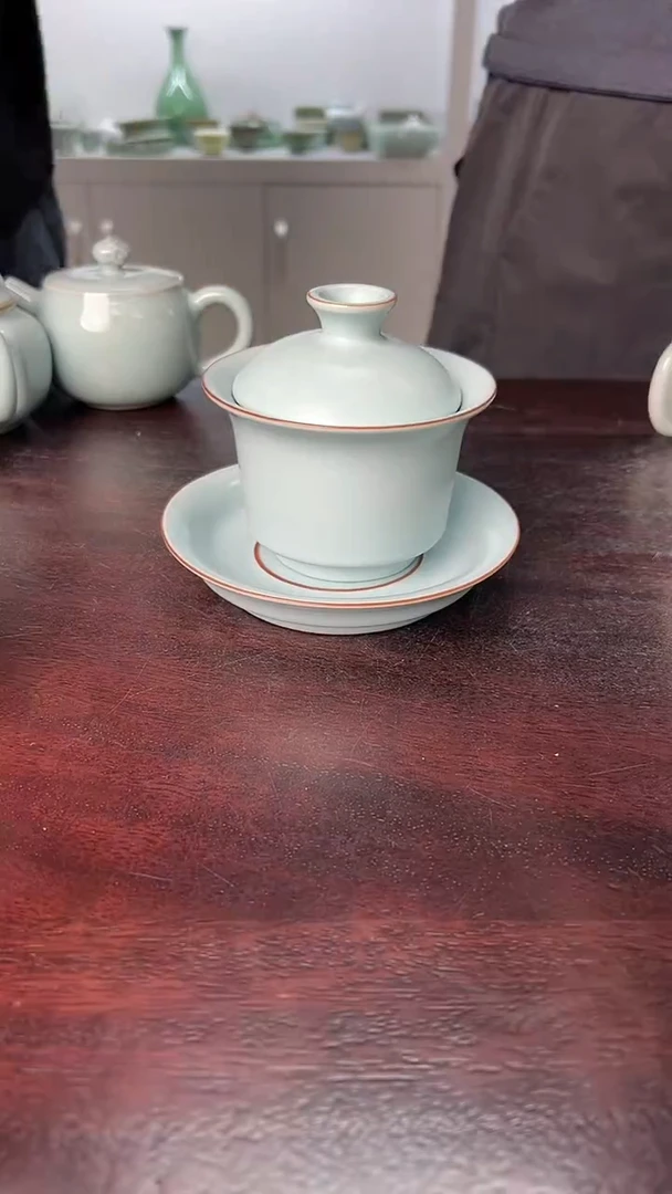 龙泉云间青瓷小米茶器