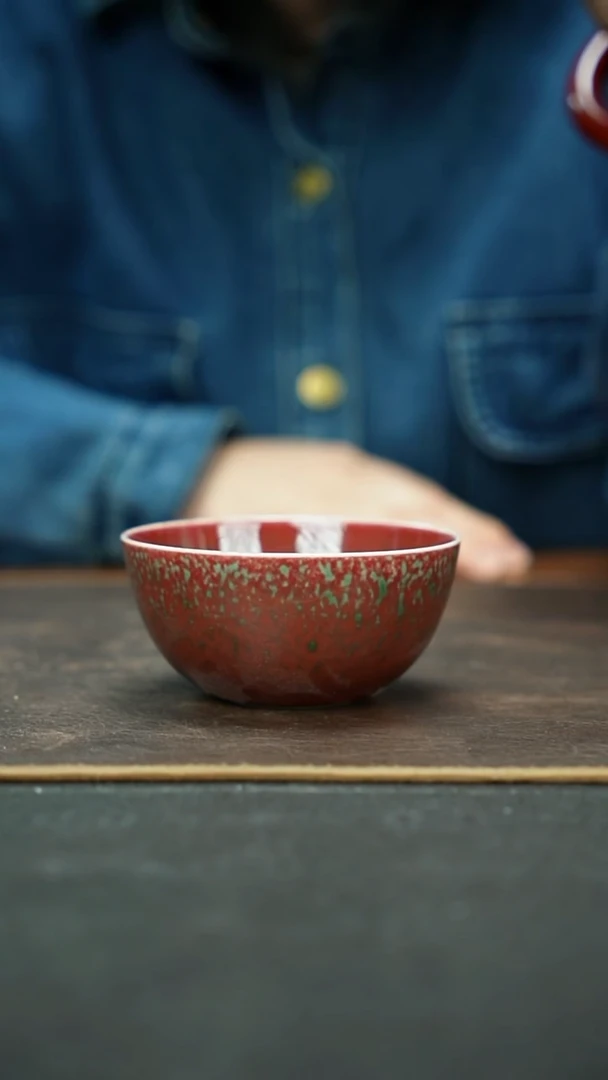 杯微瑕景德镇美人卧足杯