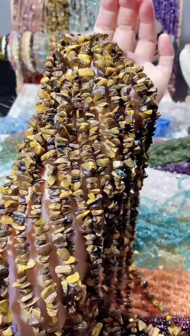 未镶嵌珠宝半成品水晶黄虎眼
