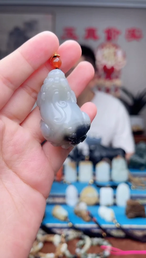 和田玉未镶嵌挂件1