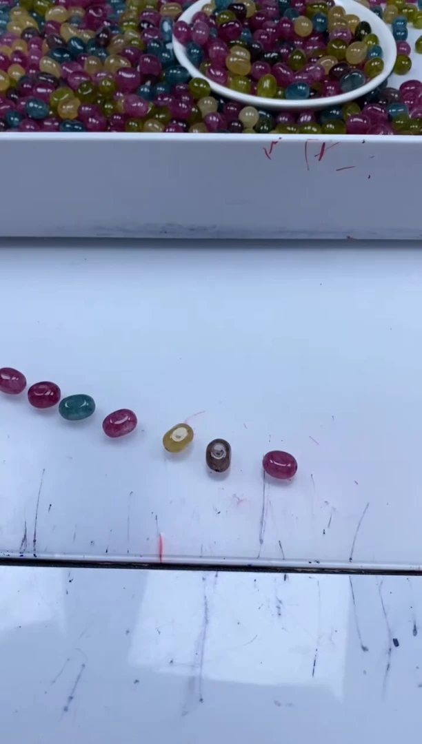 未镶嵌颈饰碧玺w2972老矿碧玺随形10mm*20颗