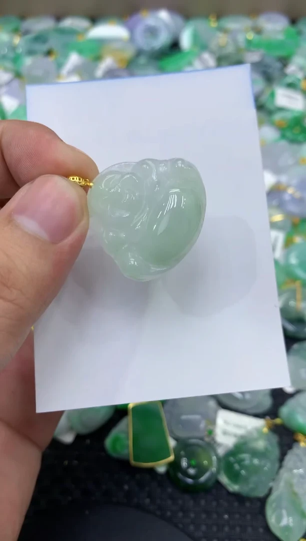颈饰未镶嵌翡翠天然缅甸翡翠A货