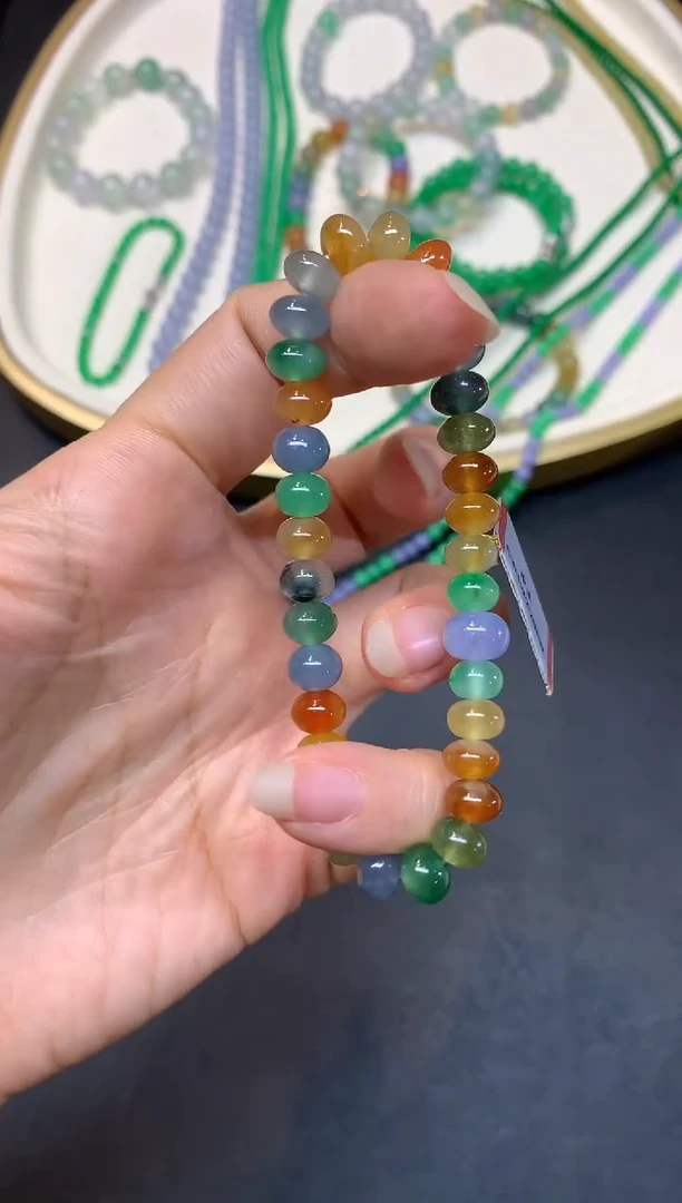 未镶嵌手串翡翠S716|48000