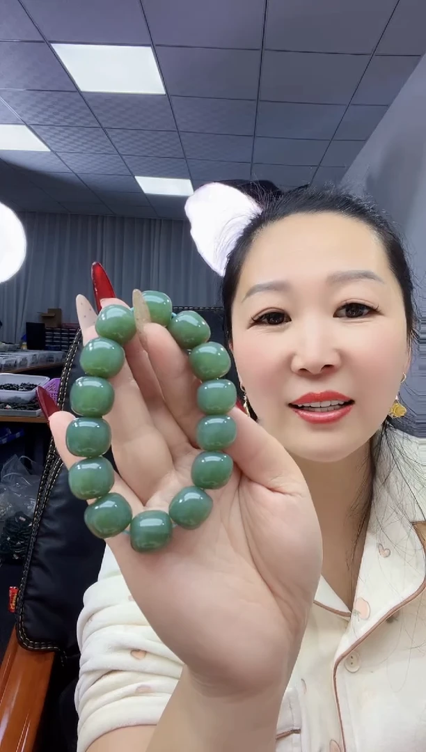 未镶嵌手链和田玉天然和田玉新疆2014阿莫尔且末蓝16