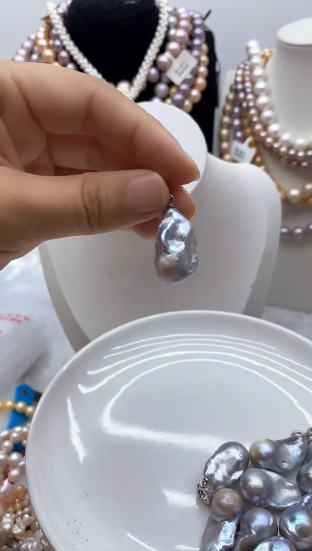 淡水珍珠钛钢颈饰29