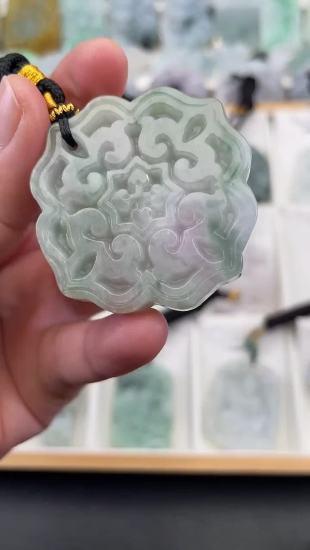 颈饰未镶嵌翡翠天然缅甸翡翠A货17