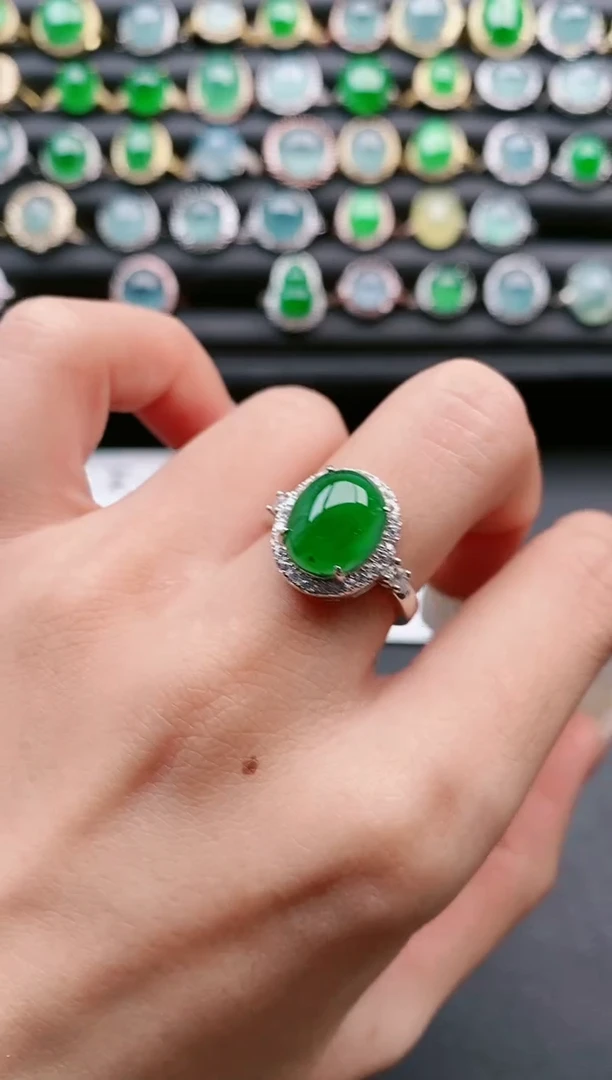 【闪购商品】翡翠戒指银S925镶嵌11111111
