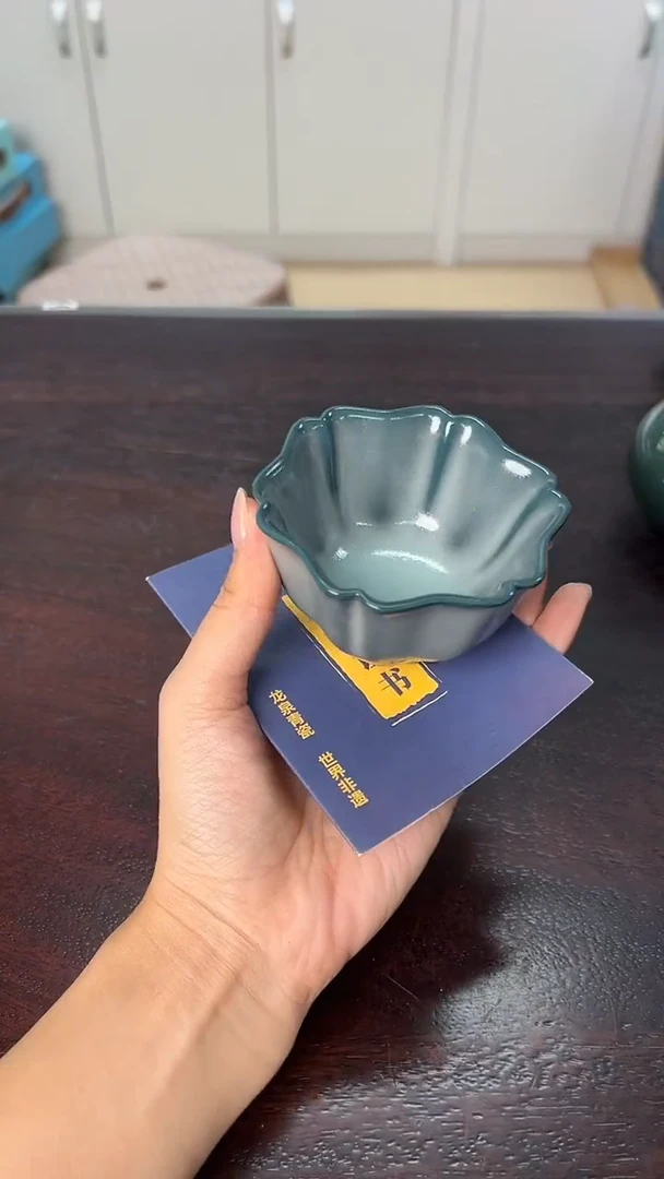 龙泉云间青瓷小米茶器