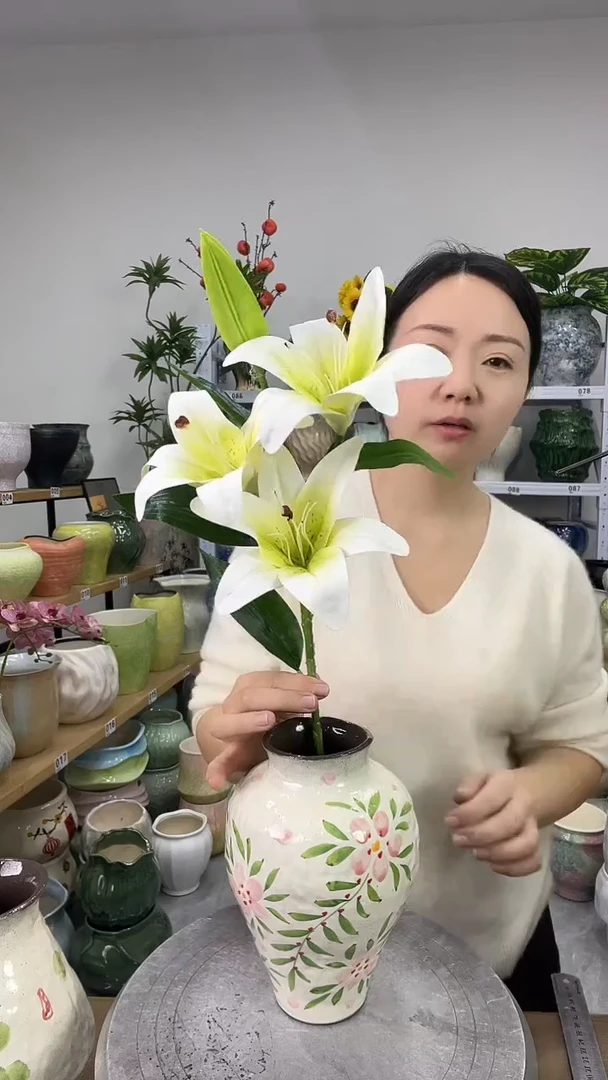 无孔11.21陶瓷花盆直播链接高.  20    口6