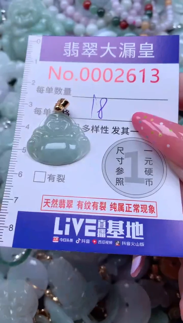 翡翠未镶嵌吊坠(不含链)2613