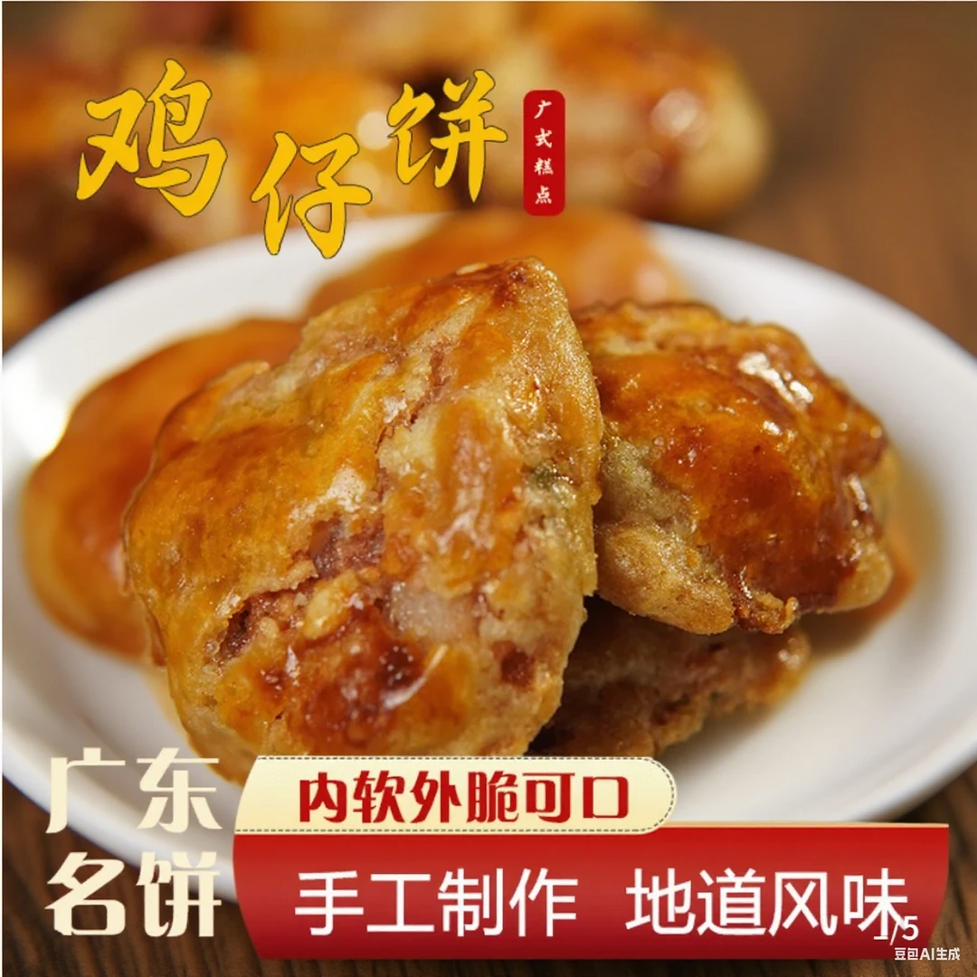 【乐从荔园鸡仔饼】混合装咸甜香软岭南味道中式可口广式老字号手工