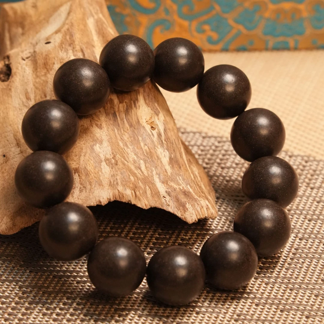 【御制黑龙涎】非遗古法合香珠手串手持单圈男士双圈