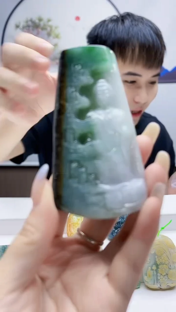 未镶嵌定制翡翠毛货挂件11