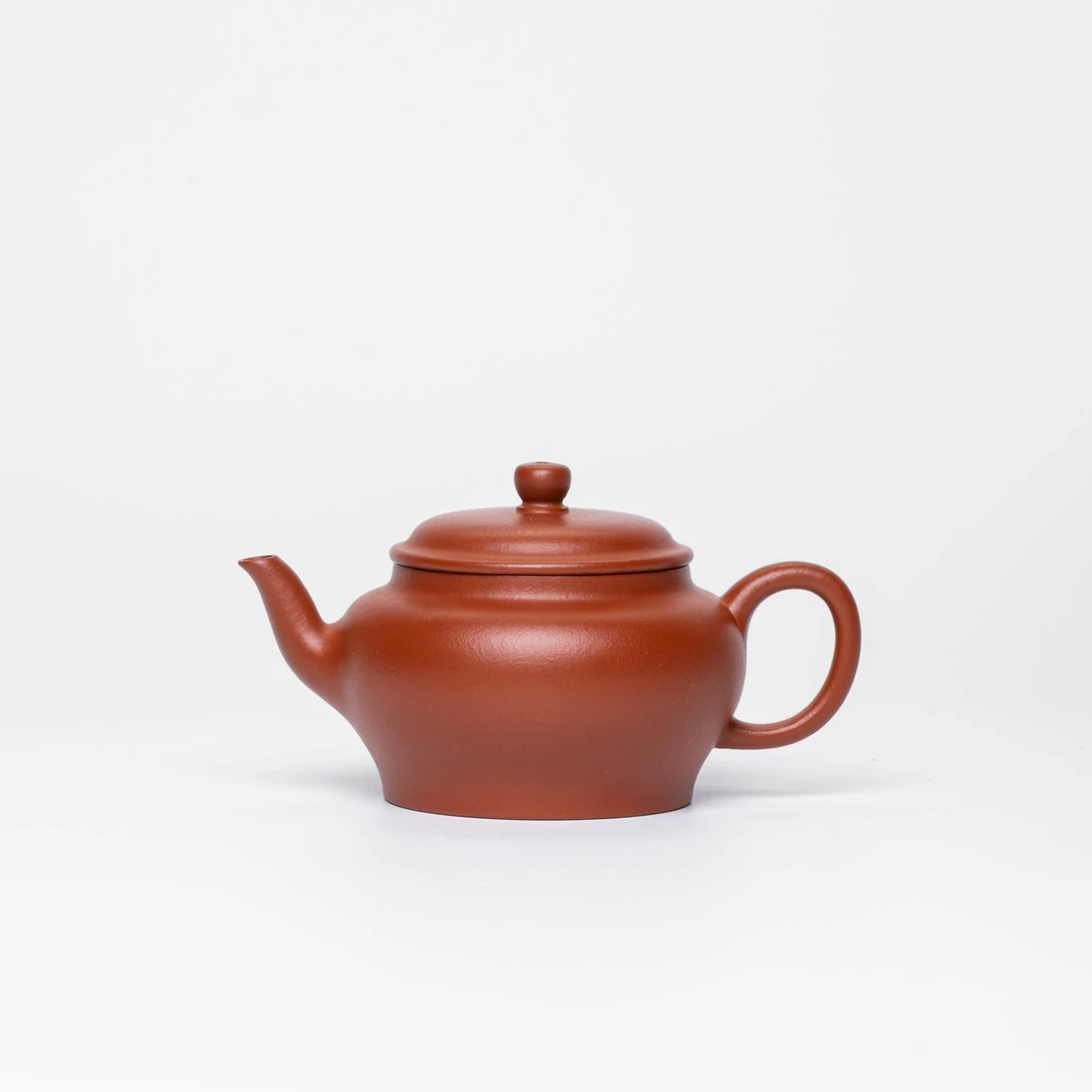 张明《融古》 黄龙山生砂朱泥 120cc 全手工制作 紫砂壶