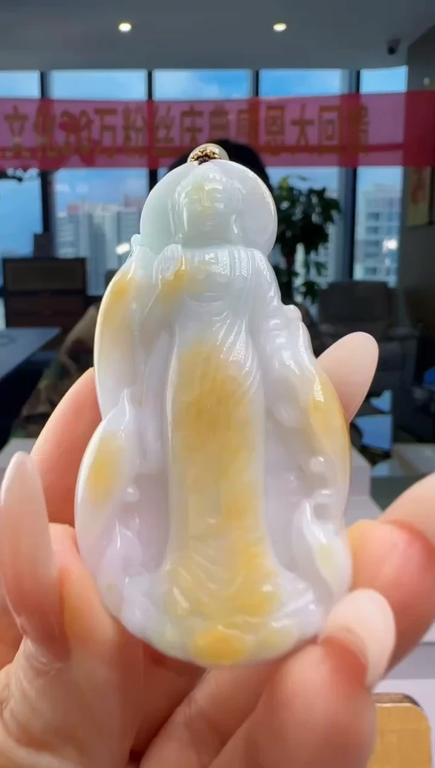 翡翠未镶嵌颈饰YJ@@60B7J17165