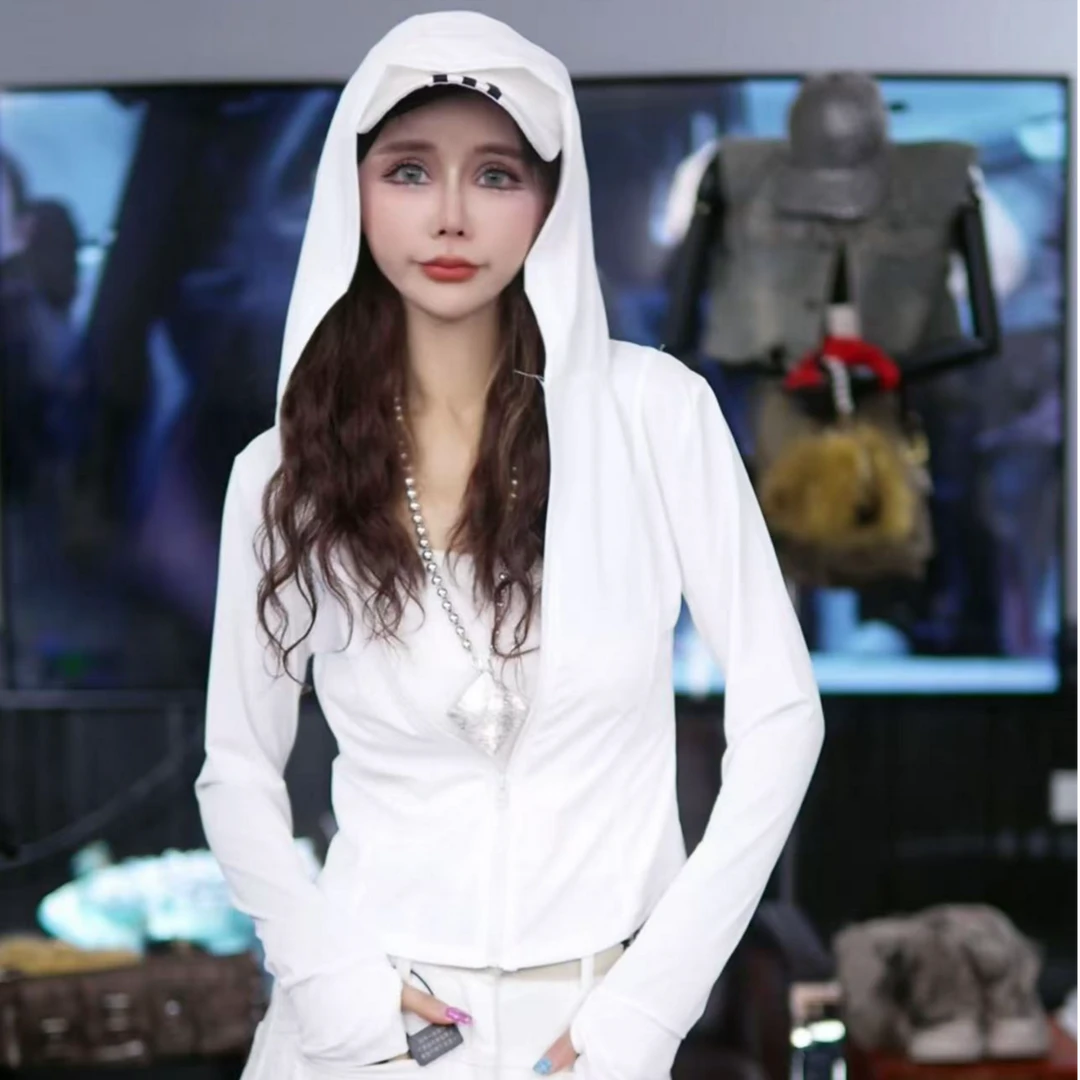 【星宝粉丝福利】夏季品质皮肤衣修身运动瑜伽防晒上衣女外套女长袖