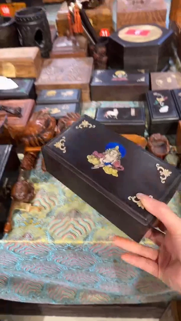 【闪购商品】木木艺紫檀坐财神机关盒198.8888