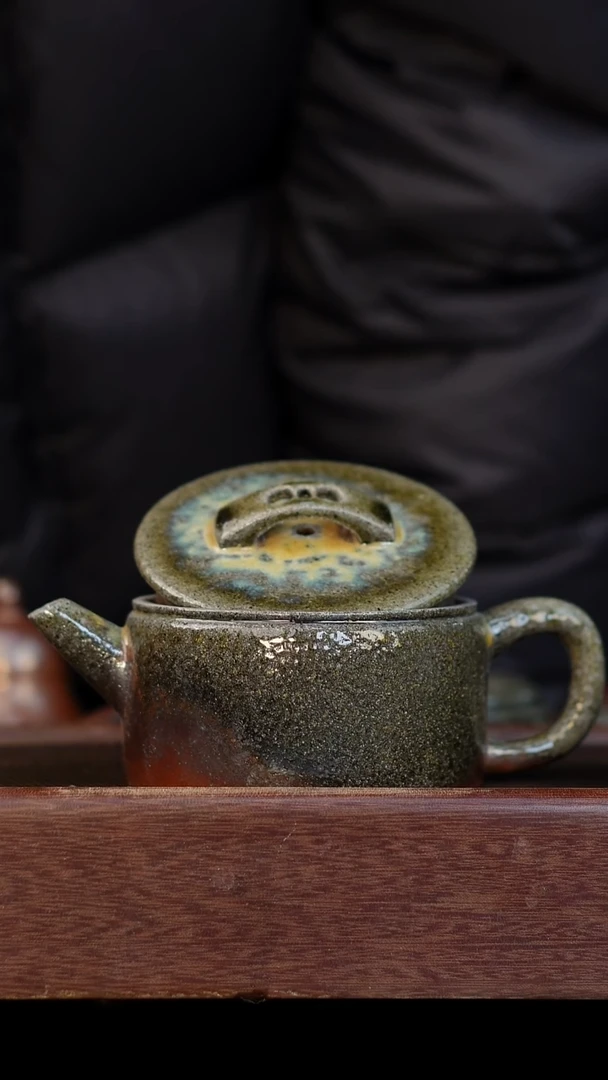 茶壶紫砂瑕疵柴烧紫砂 汉瓦240cc
