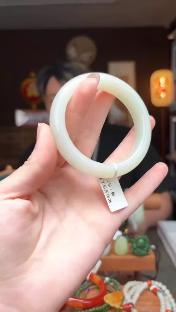 未镶嵌和田玉把件ss53-手镯 55mm