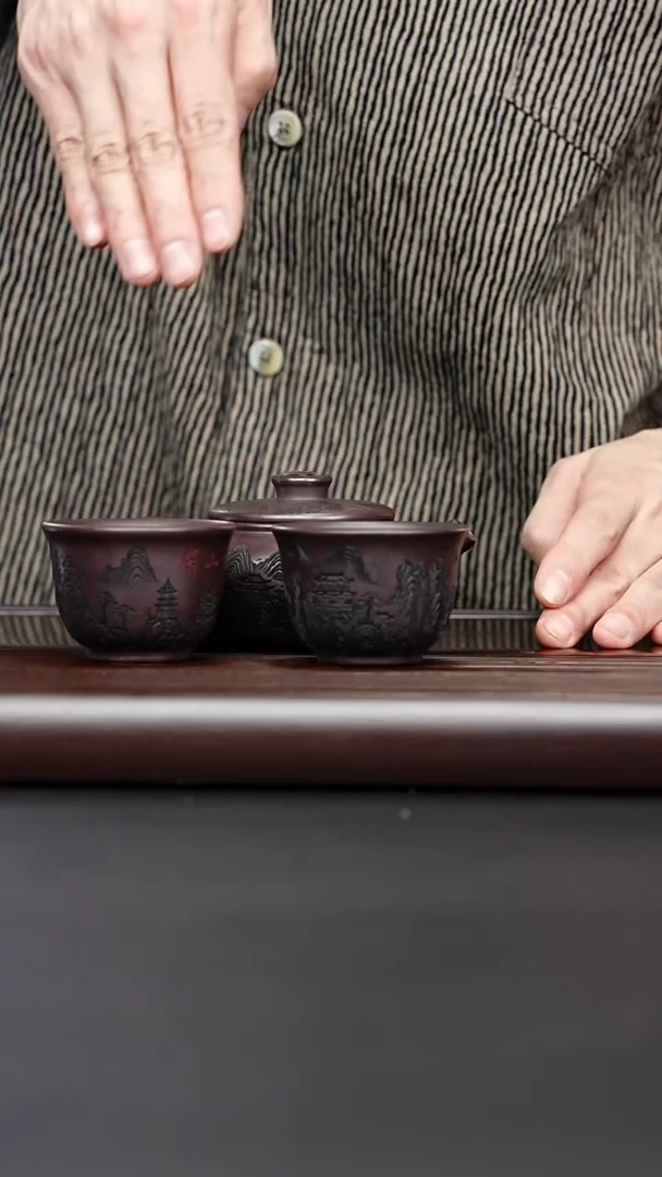 茶壶紫砂宜兴紫砂 道洪汉瓦壶赤龙血砂 赵园静