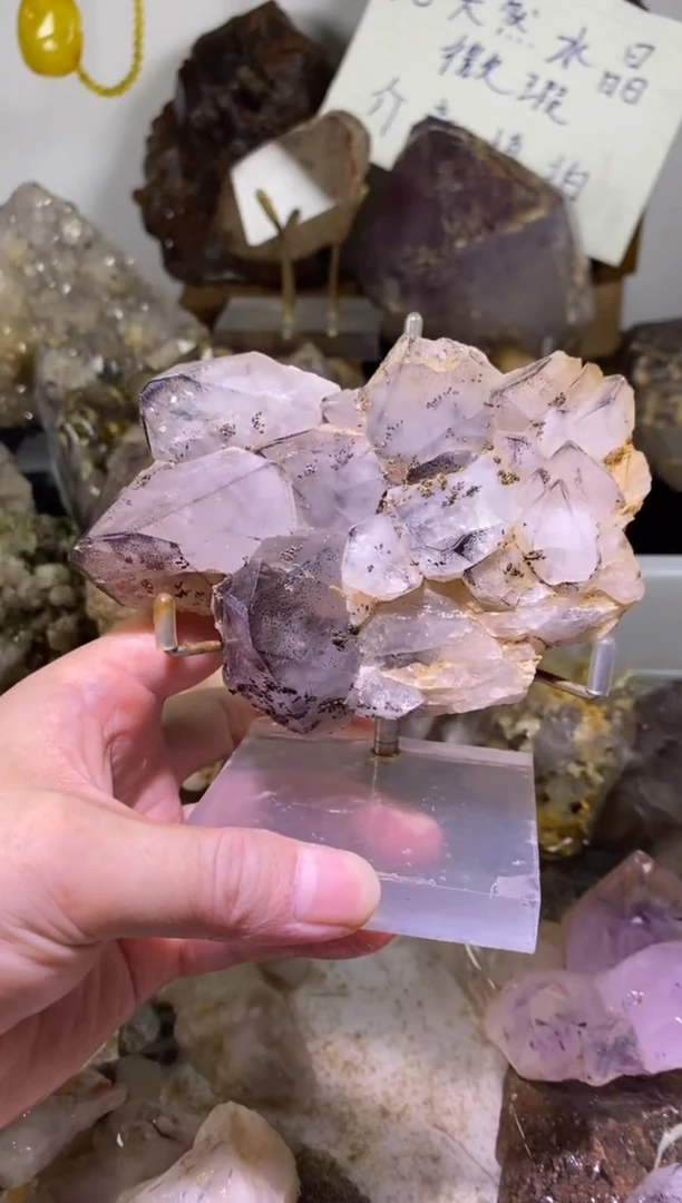 未镶嵌珠宝半成品水晶101号338g四川超七花园水晶