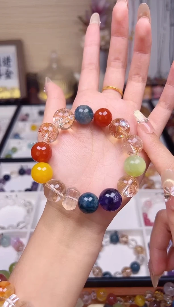 未镶嵌手串水晶青花瓷1