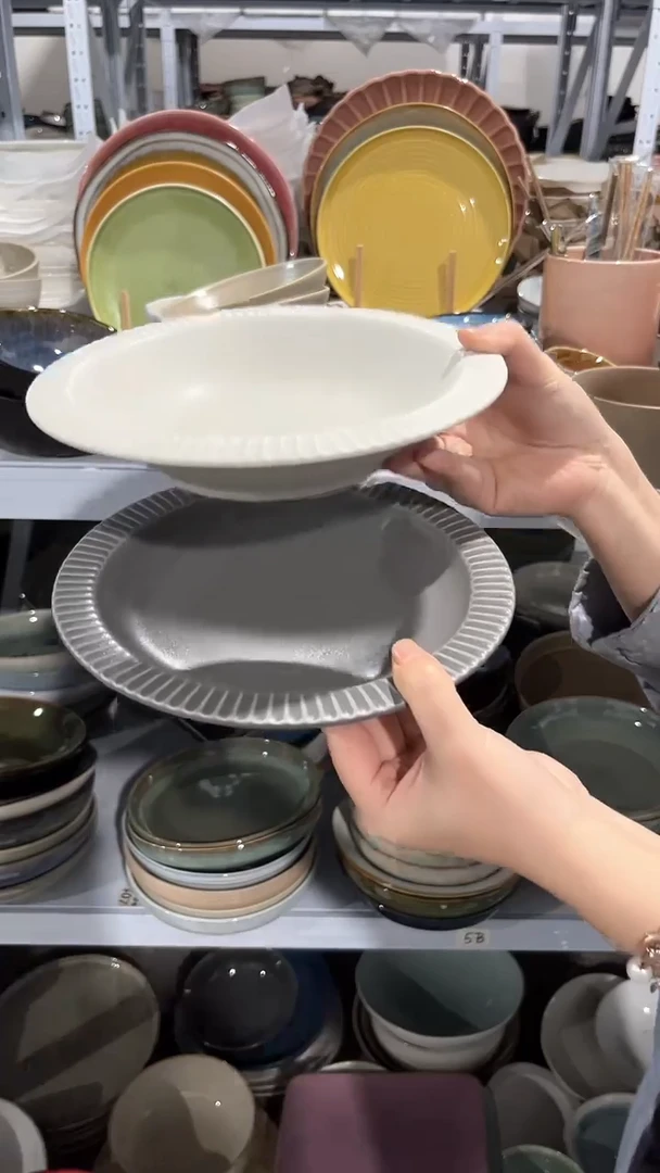 【闪购商品】瓷片外贸尾货瑕疵满20包邮X2 浅盘加草帽