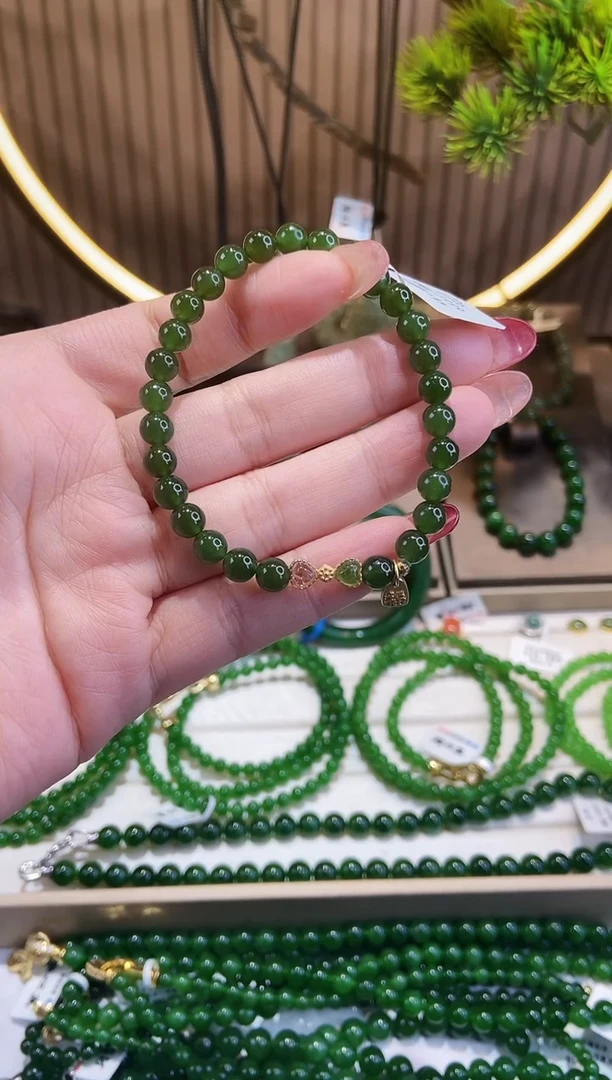 【闪购商品】和田玉（糖玉）手链未镶嵌G1289多样性发一