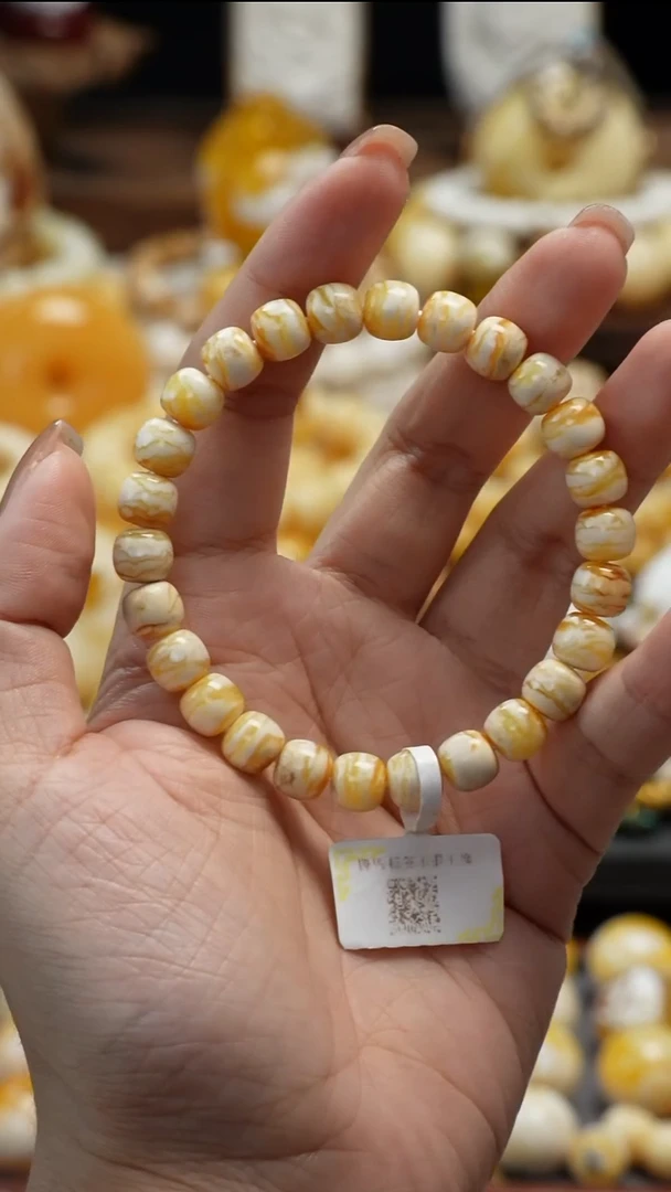 手链琥珀未镶嵌天然琥珀蜜蜡同料手串