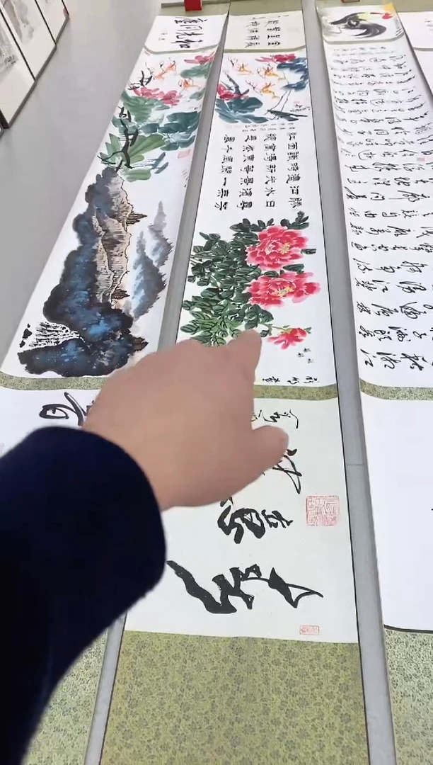 国画5米50长卷卷轴作品