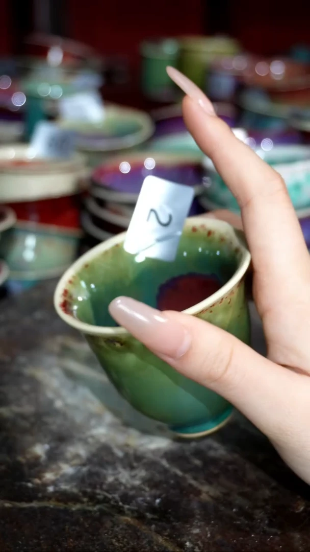 摆件玮*精品窑变钧瓷茶器