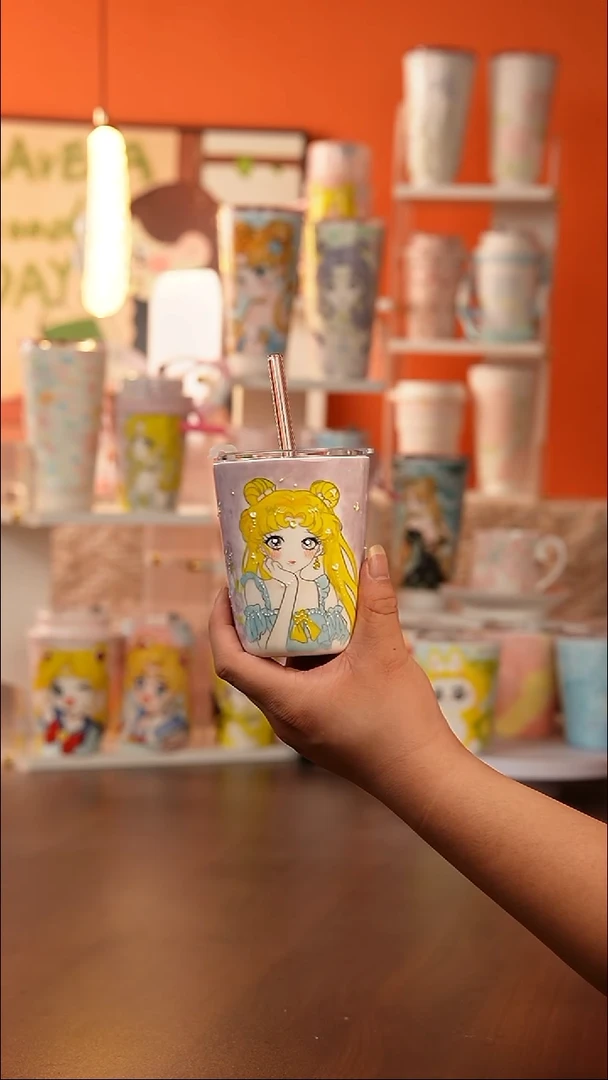 景德镇手工手绘文创陶瓷杯