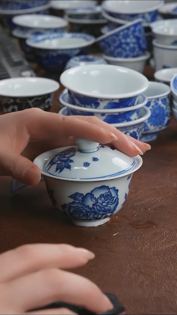 景德镇高端茶器景德镇墨奈纯手工手绘高端茶器