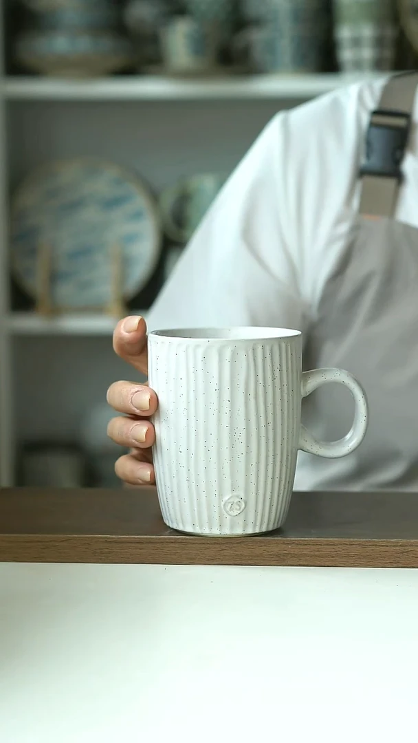 微瑕出荷兰zs手作巴洛克马克杯360ml@4-2@