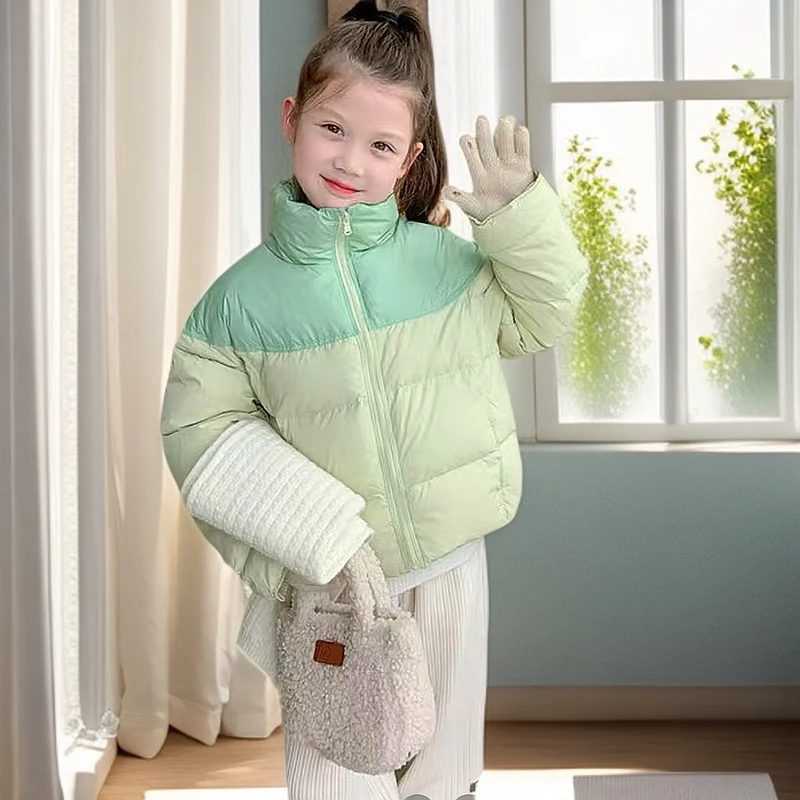 2024儿童加厚棉服男女韩版宽松洋气亲子中大童加厚棉衣宝宝冬季