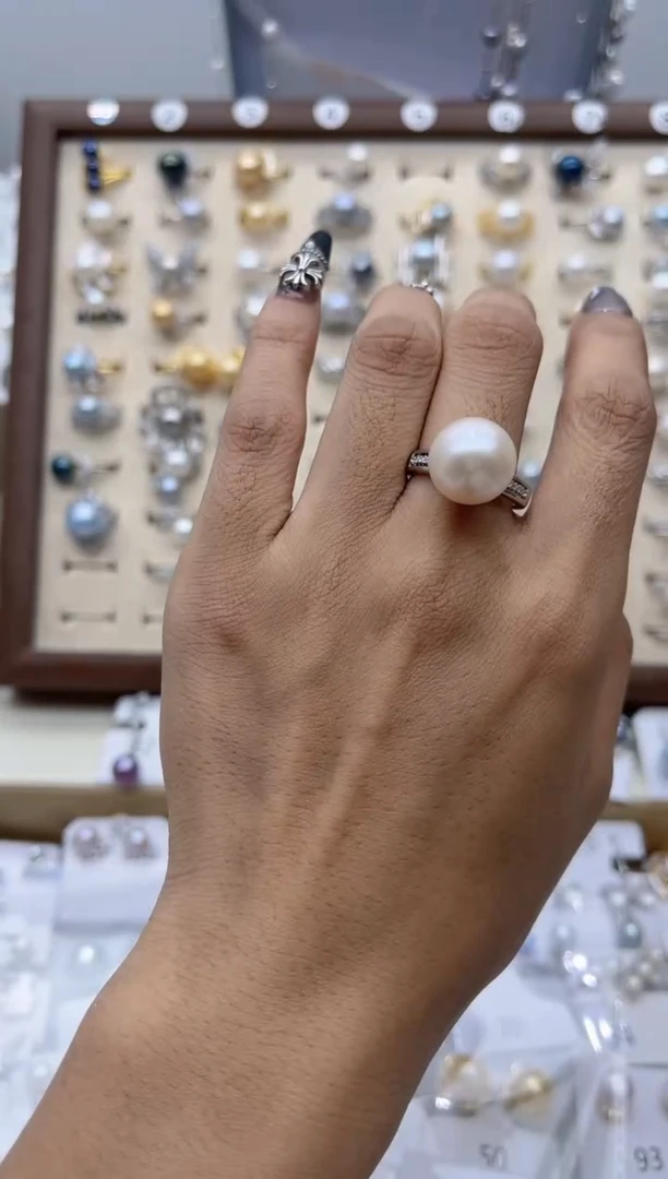 【闪购商品】淡水珍珠戒指合金87